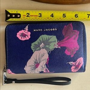 Marc Jacobs Blue Floral Print Wallet